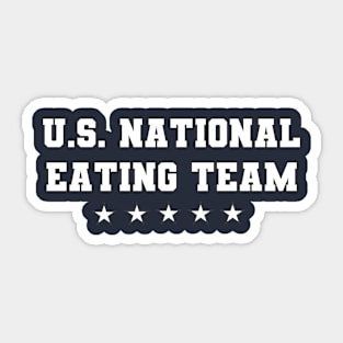 National Eating Team Sticker